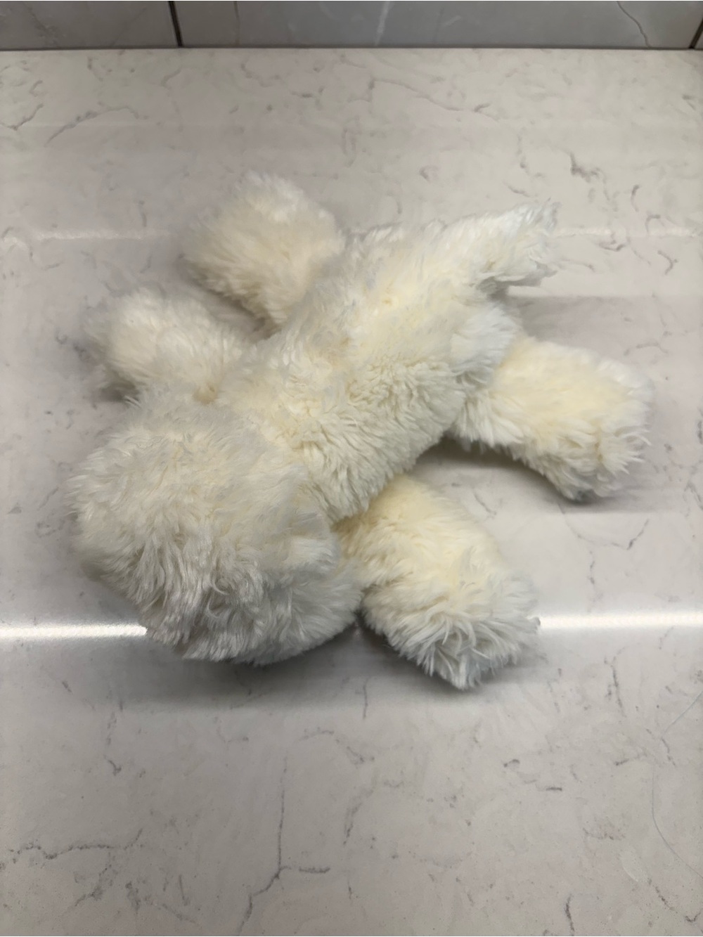RUSS BERRIE Muffin White Fluffy Plush Puppy Dog Hard Eyes Nose Bichon Frise - Picture 9 of 9